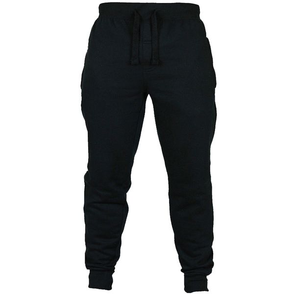 

men's sweatpants fitness jogger pants bodybuilding gyms pant male hip hop workout long trousers sportswear j6t610, Black