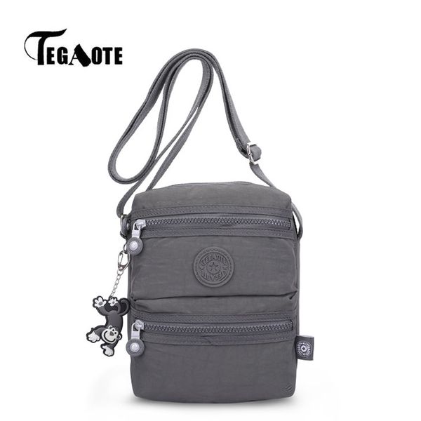 

tegaote small bags for women 2020 messenger crossbody shoulder bag beach nylon lady solid bolsa feminina multi zipper envelope