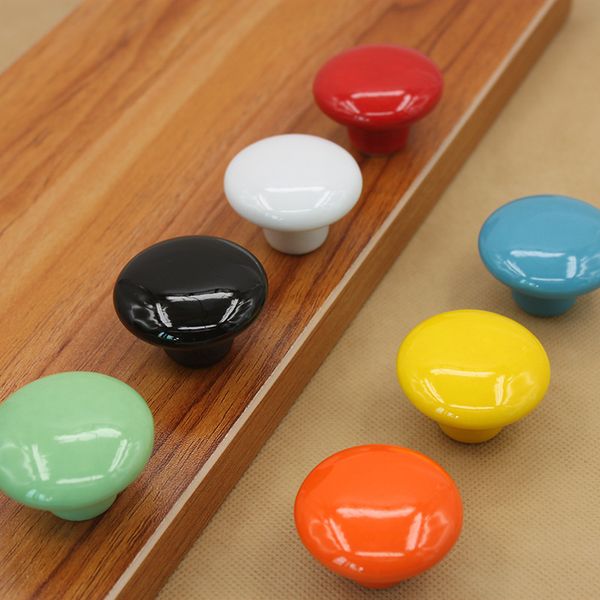 2019 Round Shape Furniture Knobs Ceramic Drawer Knob Cabinet