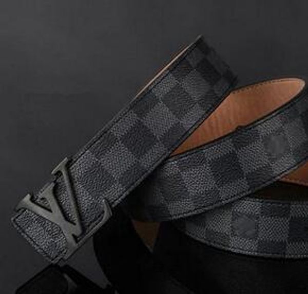 

2019 belt wholesale new smooth buckle men's belt formal clothing versatile with new red green black stripes women belt, Black;brown