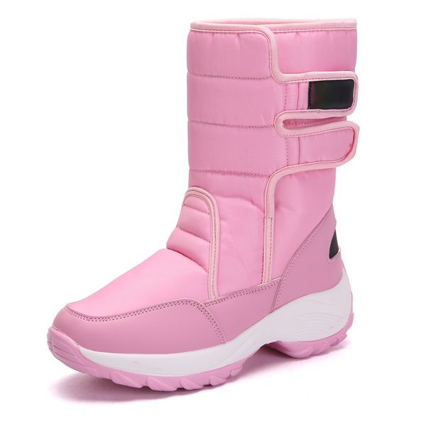 

shoes woman running shoes for women 2019 pink new outdoor sneakers plush warmth footwear sport winter walking high snow boots