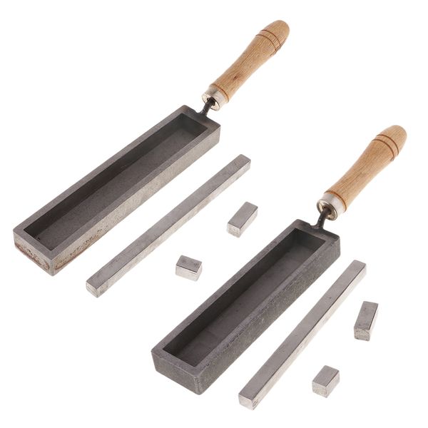 

rectangle iron mold for casting, melting gold silver copper precious metal