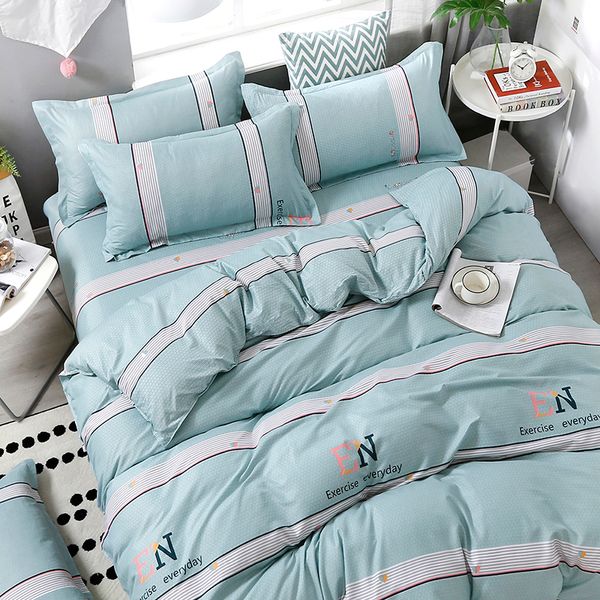 

3/4pcs/set brief cartoon printing textile bedding set include duvet cover &sheets&pillowcases cover comfortable home bed set
