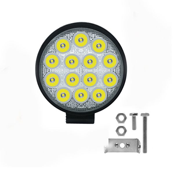 

crestech-car work light 42w 2880lm 6500k ip67 водонепроницаемый пылезащитный противоударный квадратный авто грузовик мини-прожектор белый пр