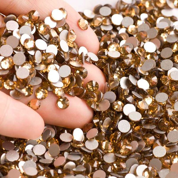 

yanruo glitter ss3 light colorado z crystal flat back nail art decorations diy nail rhinestones accessoires, Silver;gold