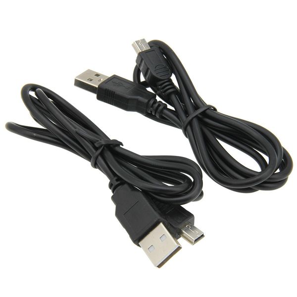 1m 3ft USB 2.0 maschio a mini USB 5 pin maschio cavi di ricarica per sincronizzazione dati per fotocamera lettore MP3 MP4 MP5 300 pezzi