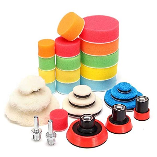 

easy-polishing wheel buffing car beauty waxing car polishing pad set polishing buffer waxing buffing pad gross polish