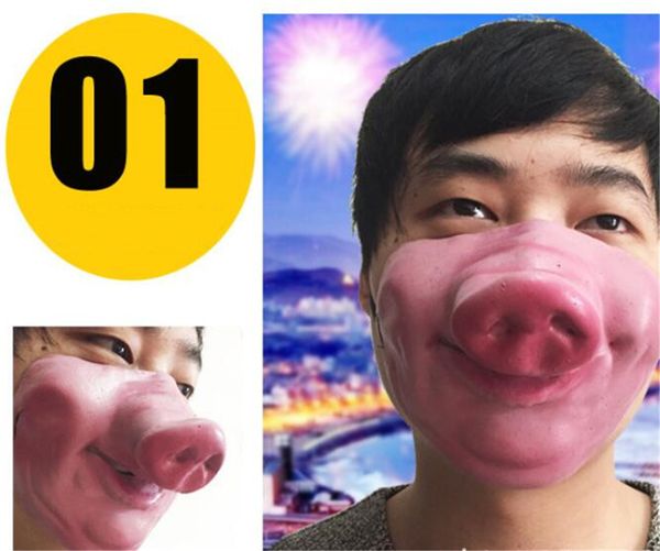 

latex half face scary horror creepy masks funny costume play party prop decor
