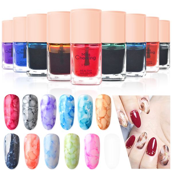 

12 colors halo dye ink nail polish blooming flower effect nail lacquer 15ml gradient soak off glue gel varnish diy painting