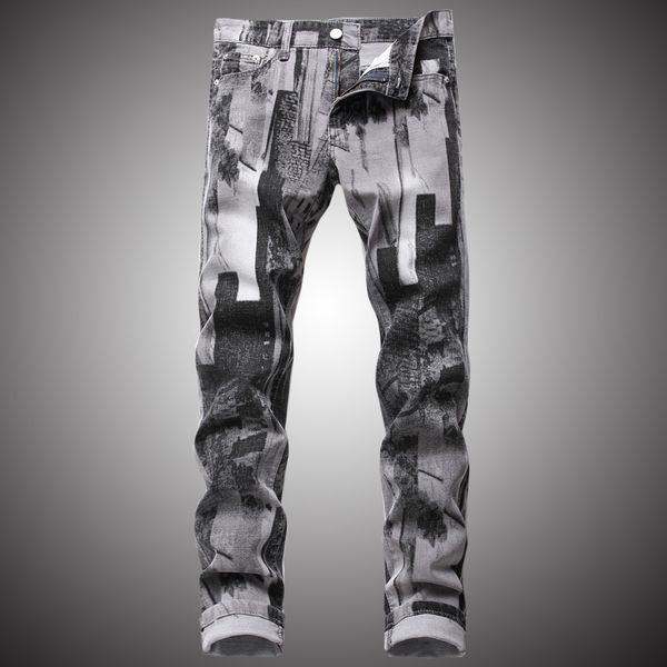 

mens skinny jeans fashion vintage denim pants casual pencil pant jeans slim fit mens trousers bp061, Blue