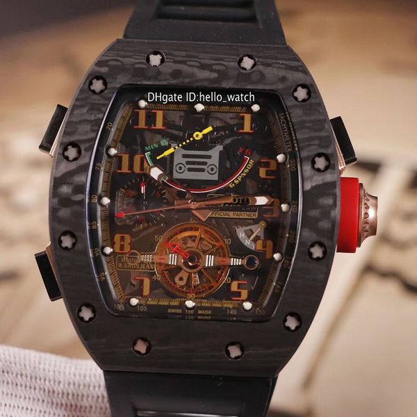 

Beat Edition Новый черный корпус из углеродного волокна RM50-01 Lotus F1 Team Tourbillon Черный цифер