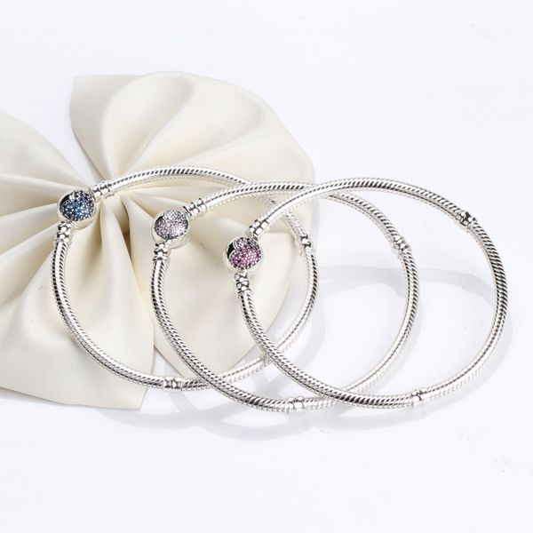 

fashion 925 silver charm moments bracelet for women original jewelry fit bracelet beads diy birthday gift making bangles, Golden;silver
