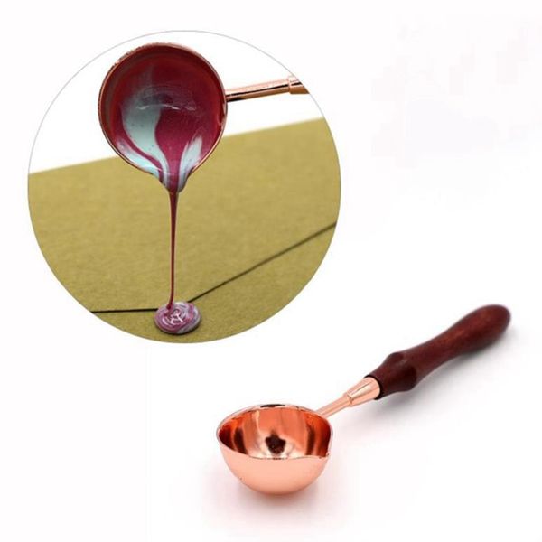 

1pc vintage warmer wax sticks melting glue furnace spoon tool wax seal beads sticksstove pot for wax seal stamp candle