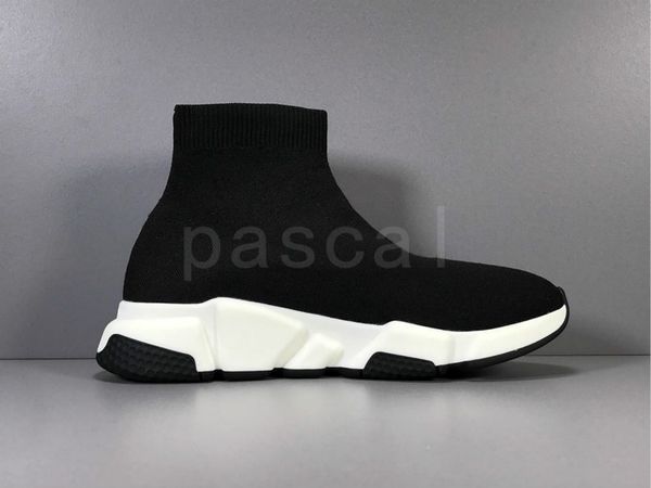 

platform speed trainer mens womens sock shoes black white red men women fashion sneakers casual shoes