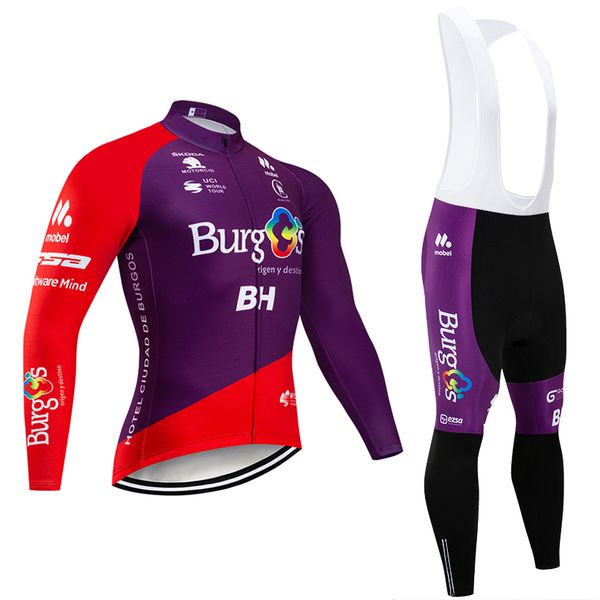 

2020 team burgs bh team cycling jersey 20d bike pants set ropa ciclismo winter thermal fleece pro bicycling jacket maillot wear, Black;blue