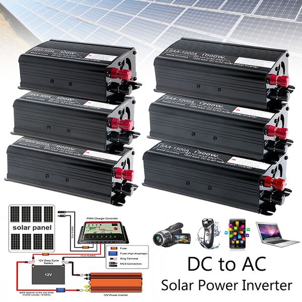 

solar continuous inverter 1000w 12v dc to 230v ac modified sine wave converter
