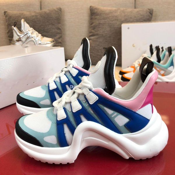 

luxury sneaker designer women casual shoes men shoe vintage archlight sneakers multicolor chuassures triple shoe thick bottom, Black