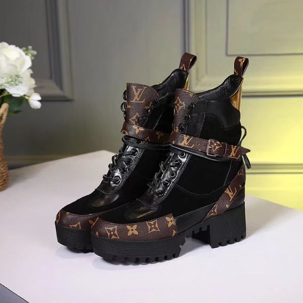 

Luxuryloui 13 vuitton 13 gucci 13 13 13 luxury winter cla ic women 039 ankle boot ladie motorcycle footwear with the box a6, Black