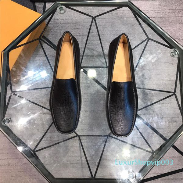 

men luxury designer causal shoes multicolor famous slip-on shoes sooft men designer shoes size eur38-44 b100514w, Black