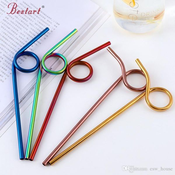 

stainless steel beverage straws reusable colorful juice tumbler drinking straws figure 6 9 bent coffee straw