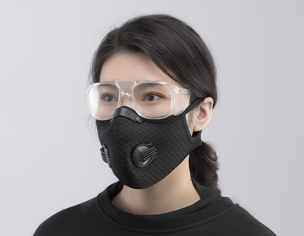 

rockbros kn95/n95 cycling face mask breathable sport protection anti-fog anti-splash dust mask filter gas mask respirator