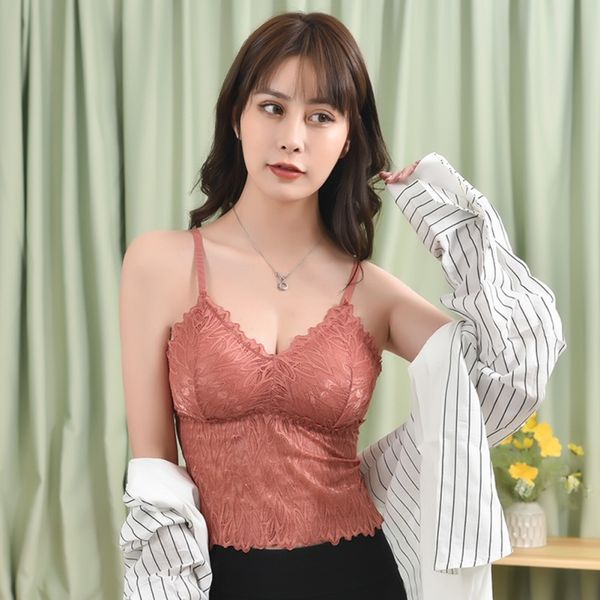 

camisoles & tanks lace girl tube simple no underwire wild fashion v-neck thin underwear women bras, Black;white