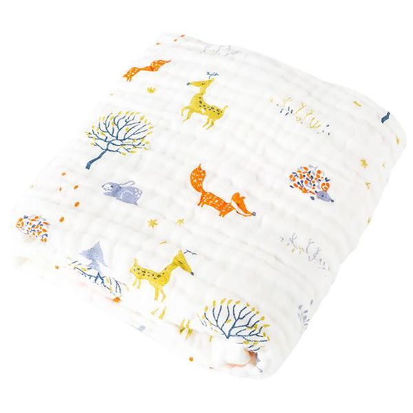 

newborn baby bath towel toddler blanket girl swaddle blanket quilt gauze cotton 105*105cm for stroller bhs015