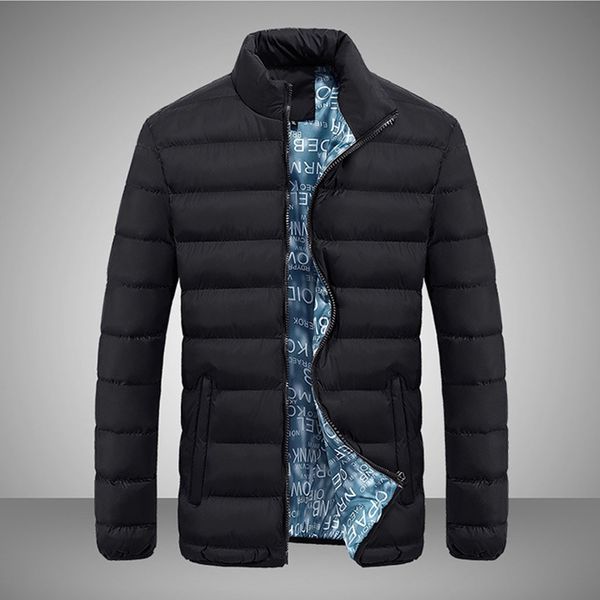 

men casacos casual winter solid warm zipper long sleeve jacket chaqueta hombre invierno outwear manteau homme 2019 new, Tan;black