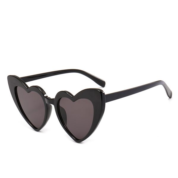 

red ladies heart shaped sunglasses love heart sunglasses women cat eye vintage brand designer female shades lady sunnies, White;black