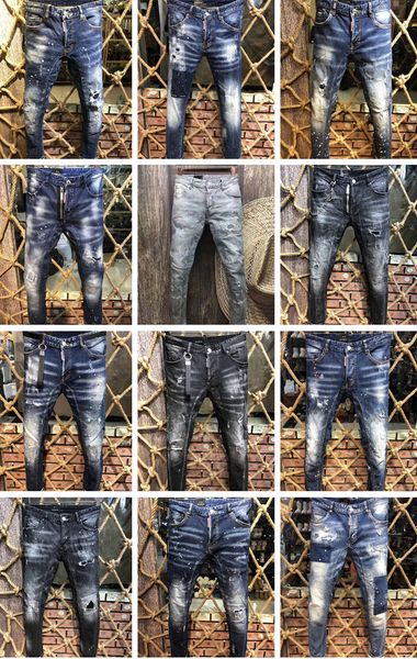 

Italy icon d2 cla ic fa hion men jean hip hop rock hole men ca ual de ign ripped jean di tre ed kinny denim biker jean man pant