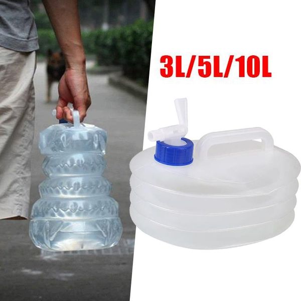 

outdoor camping fishing portable collapsible water bottle container 3/5/10l