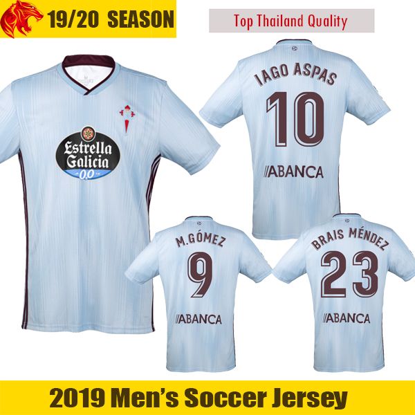 

19 20 Celta Vigo Soccer Jerseys BRAIS MENDEZ 2019 2020 Celta de Vigo IAGO ASPAS Football Shirt BOUFAL M. GOMEZ Camiseta de futbol