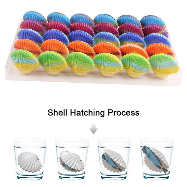 

magic hatching growing marine life shell toy growing in the water marine animal scallops baby gifts kids education toys wholesale