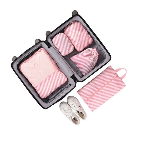

thicken clothes storage bag 5pcs set use travel accessories for underwears luggage packing cube organizer suitcase