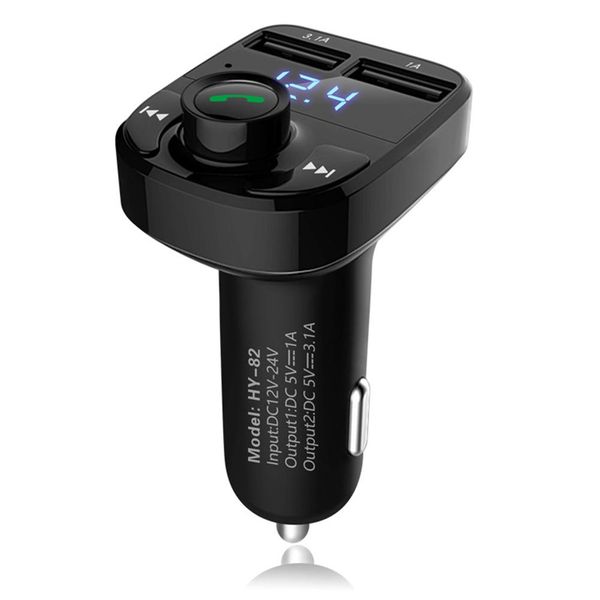 

lumiparty fm transmitter modulator for bluetooth car hands car kit mp3 audio player bluetooth player 3.1a handsfree