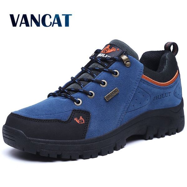 

vancat men boots winter with fur warm snow boots men winter boots work shoes men footwear fashion rubber ankle shoes 36-47, Black