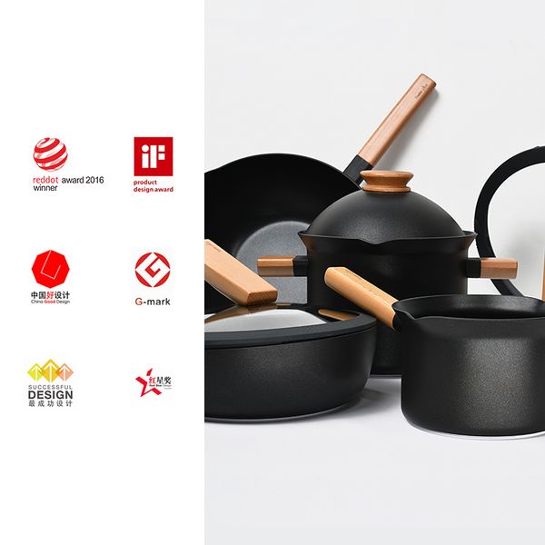

dear inn with the same paragraph] pot set detachable creative flat bottom non-stick pot