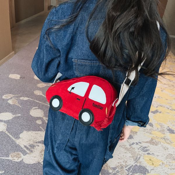 

fashion children messenger bag baby boys girls cartoon car shoulder bag handbags kids mini soft cloth crossbody snack pocket