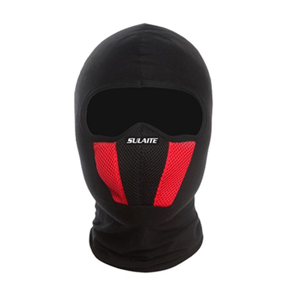 

men motorcycle outdoor face ski mask bicycle helmet sport sport neck face dustproof windproof a, Black