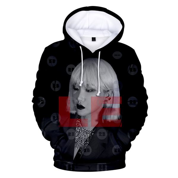 

exid le 3d hoodies personality fashion print hoodies autumn harajuku casual pullovers idol mamamoo men women 3d sweatshirts, Black