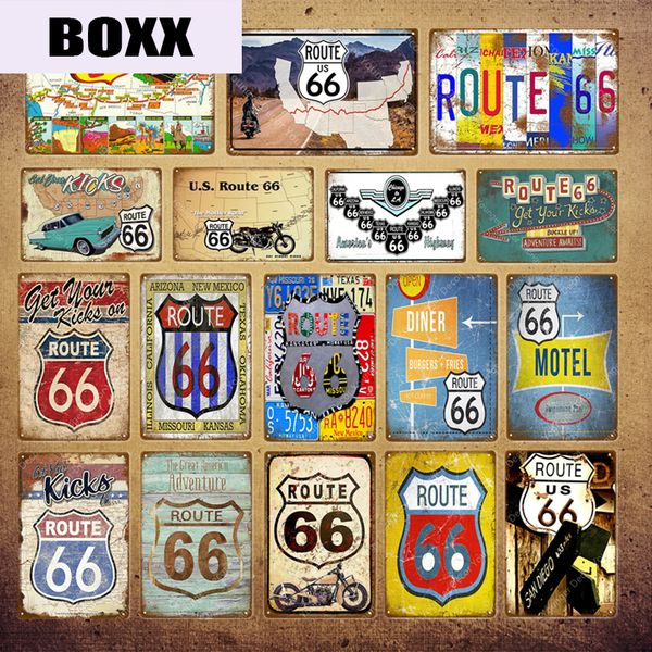 

старинные американские трассы 66 металлические знаки американский дорожный автомобиль мотоциклы табличка настенный плакат паб бар клуб домаш