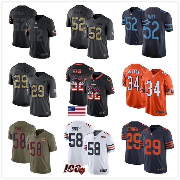 

Custom Bear Jerseys Mitch Trubisky Khalil Mack Tarik Cohen Leonard Floyd Allen Robinson Roquan Smith Walter Payton Brian Urlacher