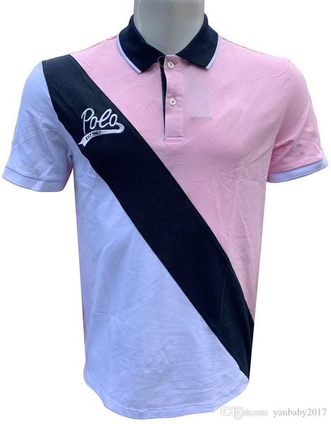

clothing brand men's polos shirt men small horse embroidery business & casual solid male office shirt short sleeve breathable polo shir, White;black