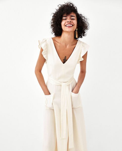 

woman dresses women designer clothes ruffless white linen dress women sleeveless bow midi dress summer pocket casual dress beach vestido, Black;gray