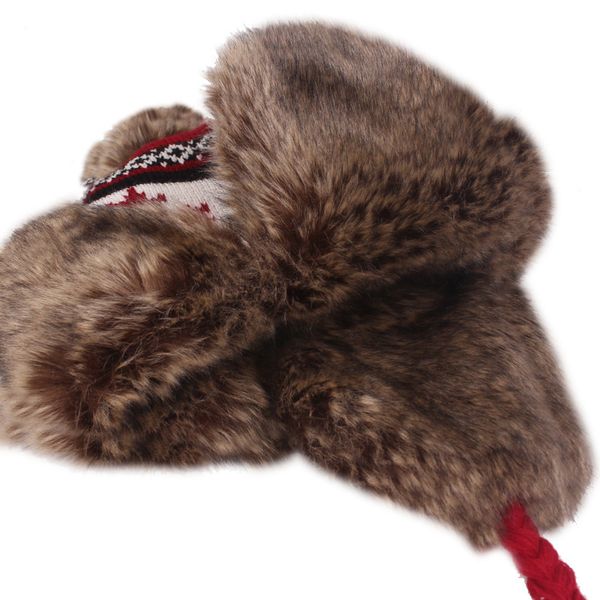 

maple leaves earmuffs cap lei feng hat outdoors knitting wool hat, Blue;gray