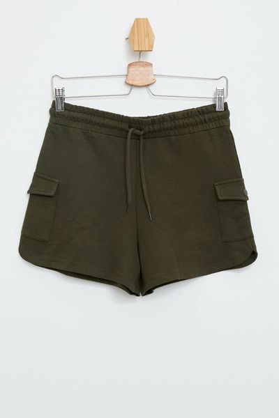 

defacto woman summer shorts women casual black short bottoms female mid-waist short-l8881az19hs, White;black
