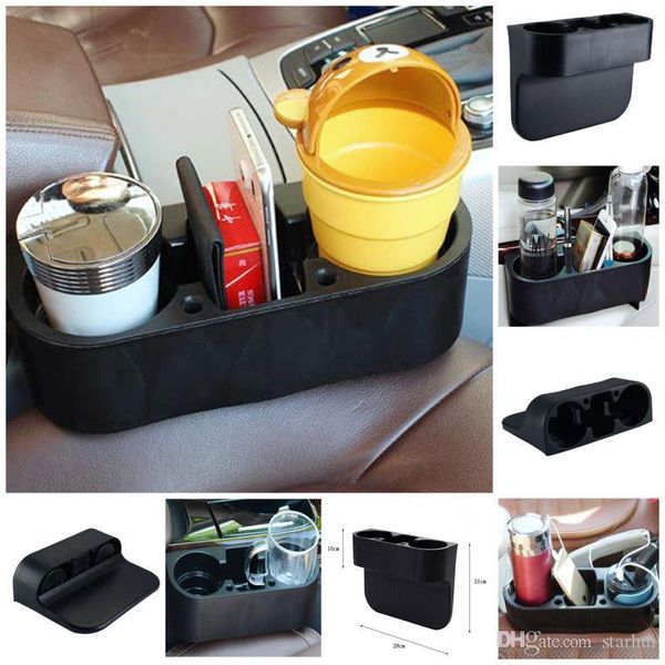 

3 in1 универсальных черные подстаканники автомобили ящик для хранения питьевой бутылки телефона может кружки подставки для крепления стойки