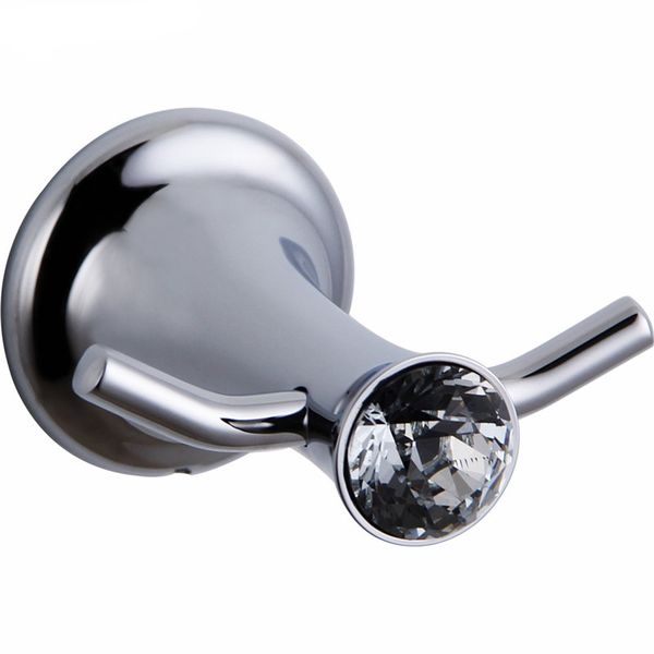 

Crystal Robe Hook Bathroom Accessories SUS 304 Stainless Steel Chrome Gold Bathroom Hardware Set Towel Hanger
