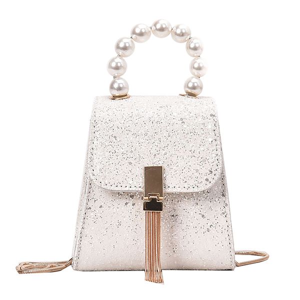 

maioumy shoulder bag women's sequin pearl shoulder bag fashion ladies chain clutch messenger bags for women 2019 high quality