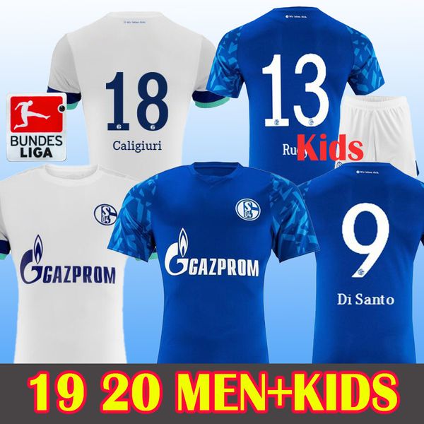 

19 20 schalke 04 soccer jersey 2019 2020 schalke 04 away football shirts 7 uth 8 serdar 10 bentaled 18 caligiuri football jerseys, Black;yellow